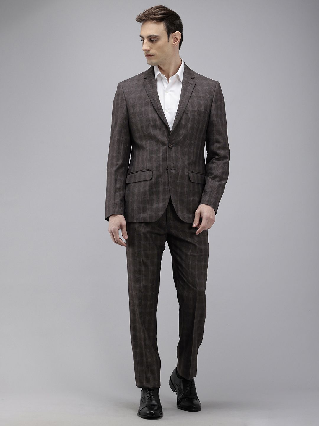 Park Avenue Checked Single Breasted Formal Blazer and Trouser