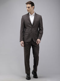Park Avenue Checked Single Breasted Formal Blazer and Trouser