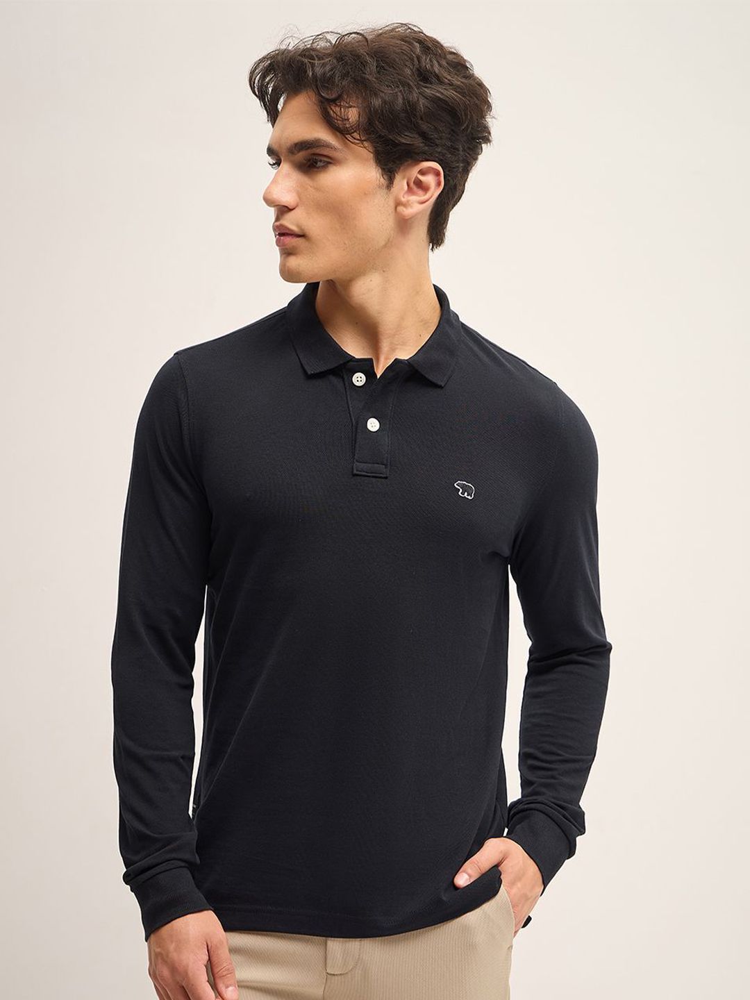 THE BEAR HOUSE Men Polo Collar T-shirt