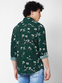 SPYKAR Floral Printed Cotton Casual Shirt
