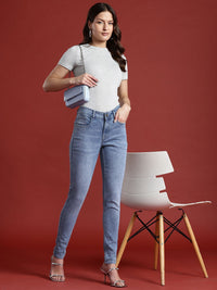 all about you Women Skinny Fit Light Fade Stretchable Jeans