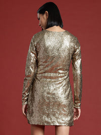 all about you Sequin Embellished Sheath Mini Dress