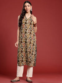 Anouk Ethnic Motifs Printed Straight Kurta