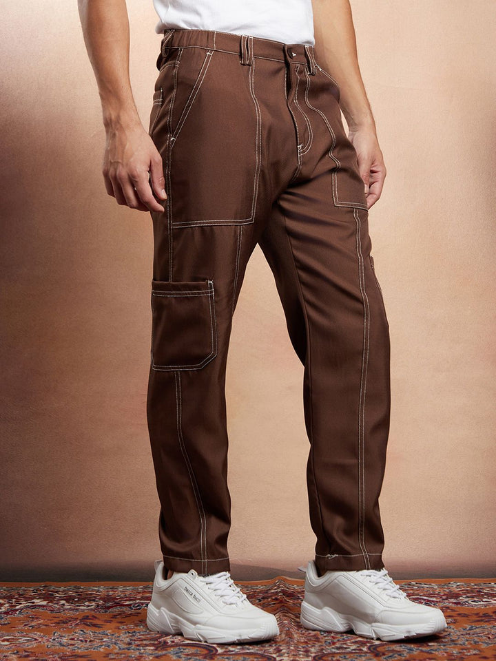 Campus Sutra Men Solid Comfort Trousers