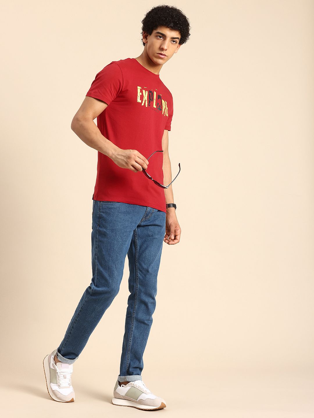 Being Human Typography Printed Pure Cotton T-shirt