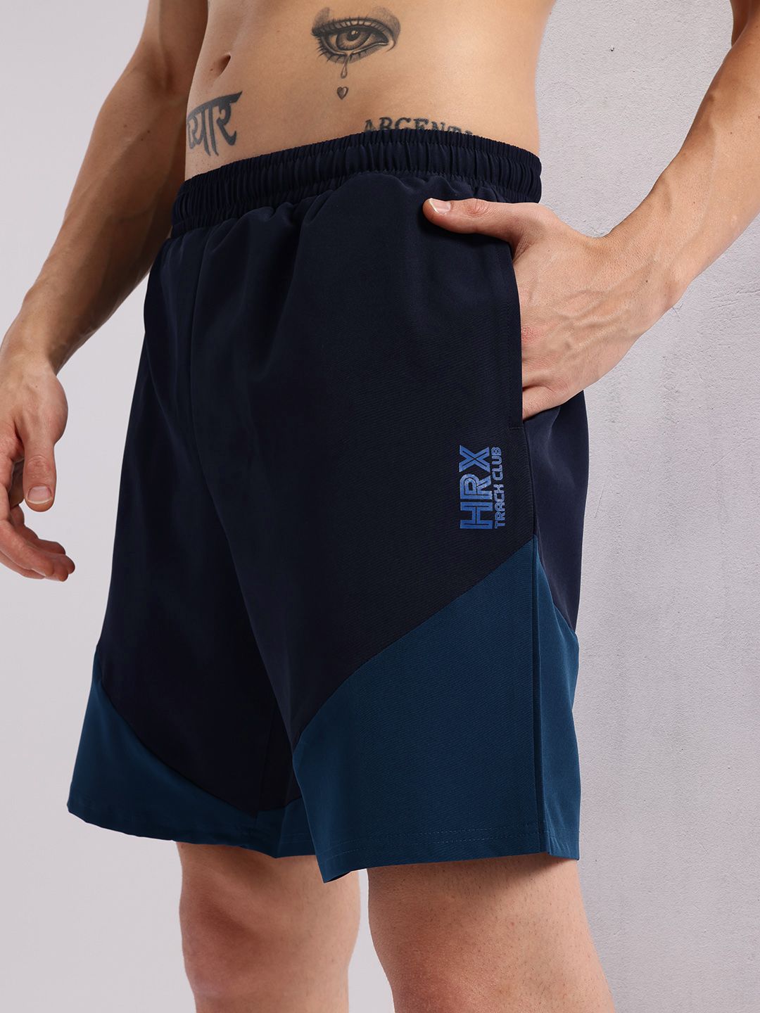 HRX by Hrithik Roshan Men Colourblocked Running Shorts