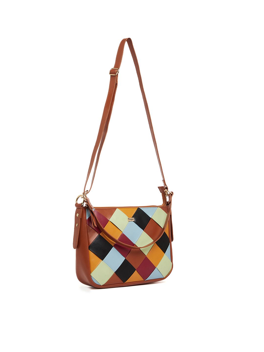 Berrylush Textured Structured Sling Bag