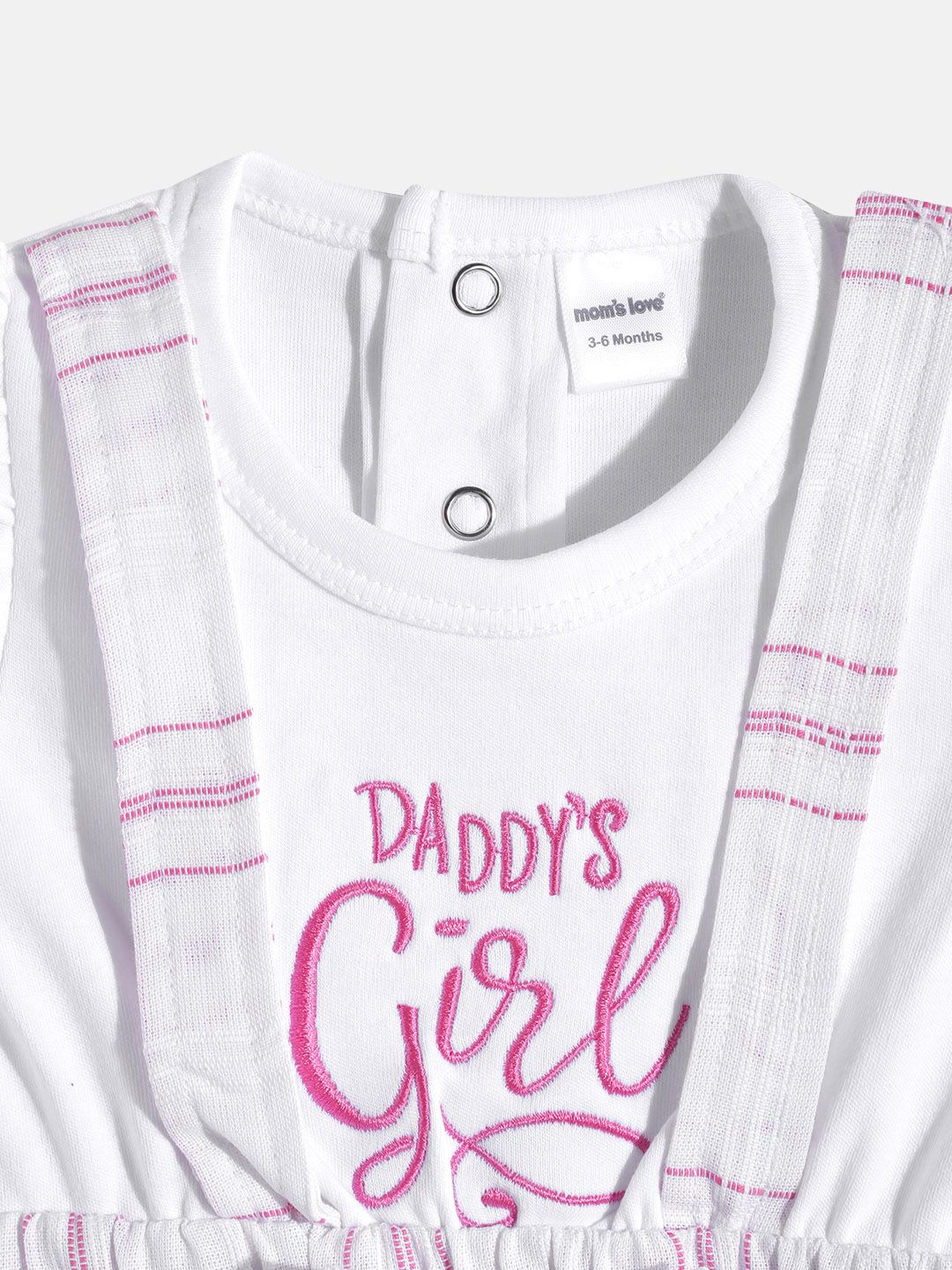 Moms Love Infant Girls Print Bow Detail Pleated Fit & Flare Dress