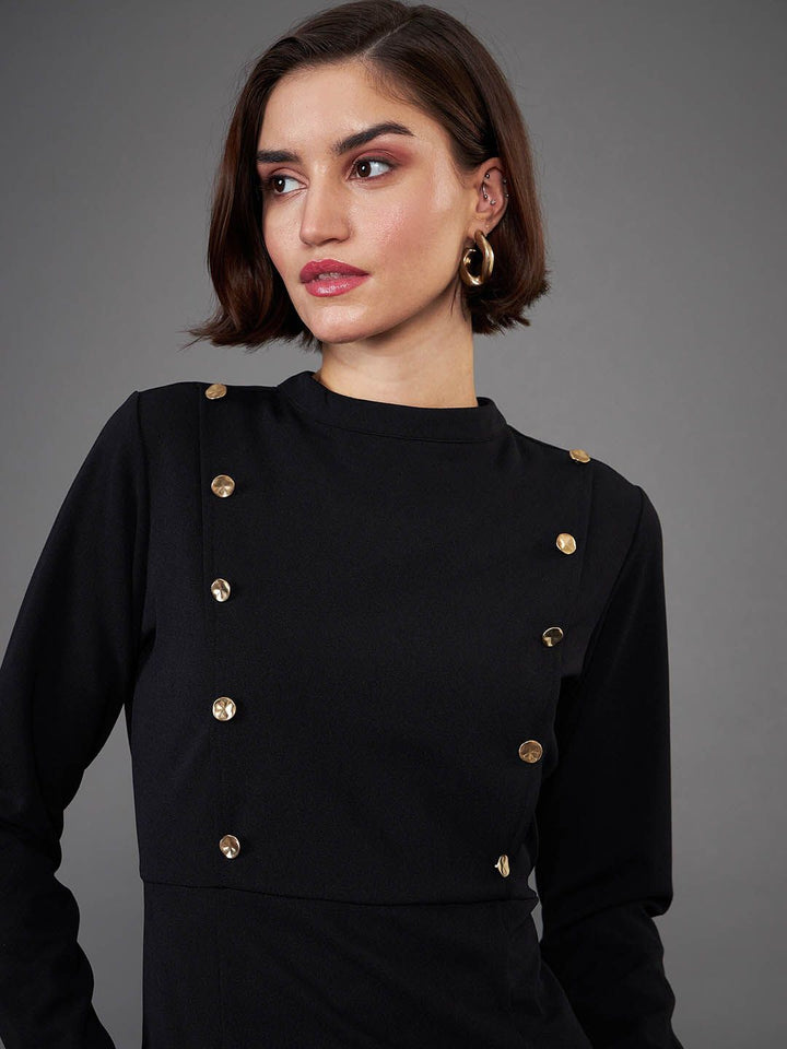 SASSAFRAS worklyf High Neck Sheath Dress