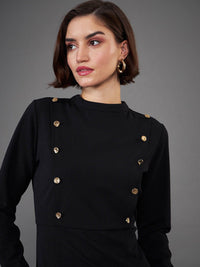 SASSAFRAS worklyf High Neck Sheath Dress