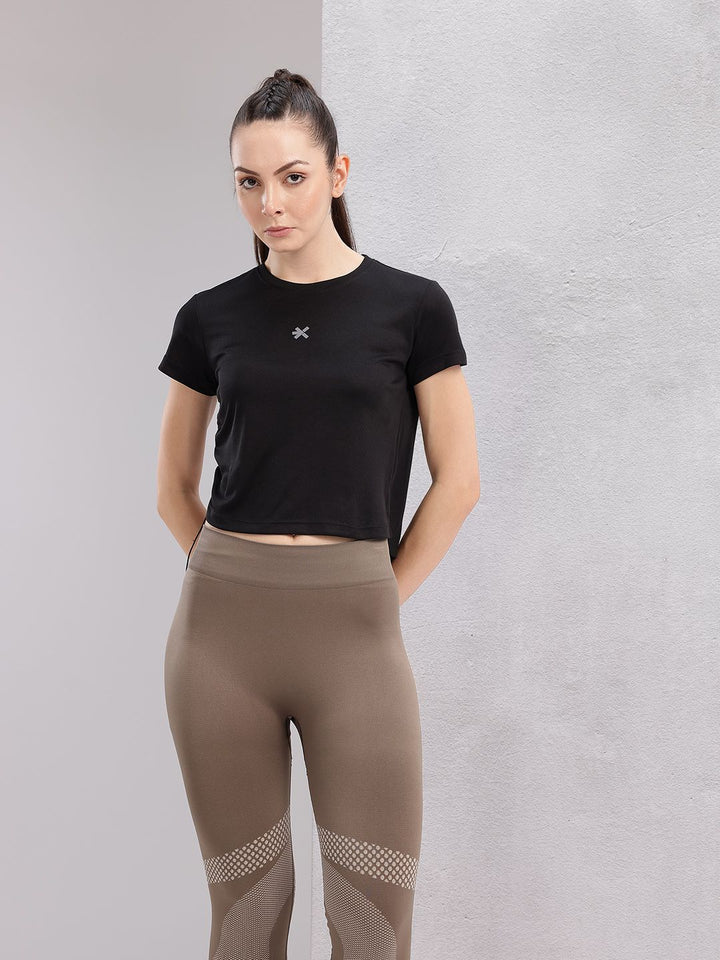 HRX by Hrithik Roshan Rapid-Dry Running Crop T-shirt