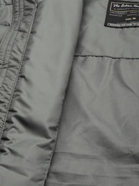 The Indian Garage Co Men Colourblock Hooded Slim Fit Puffer Jacket