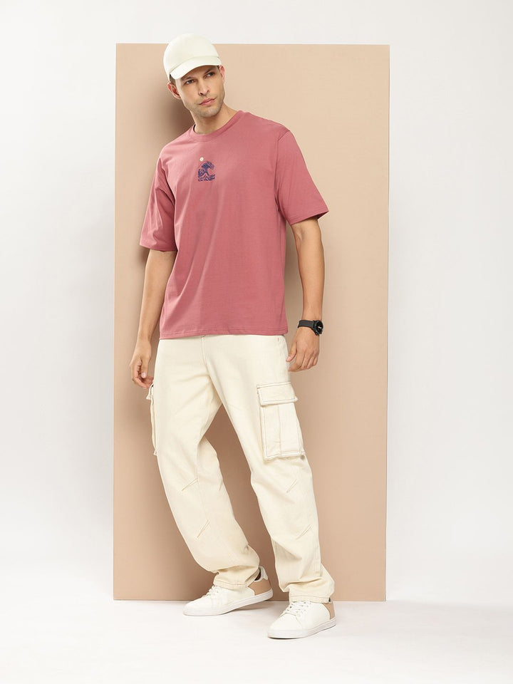 Difference of Opinion Men Printed Pure Cotton T-shirt