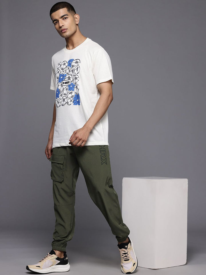 HRX by Hrithik Roshan Men Lifestyle Brand Logo Print Joggers