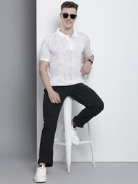 The Indian Garage Co Men Typography Printed Polo Collar T-shirt
