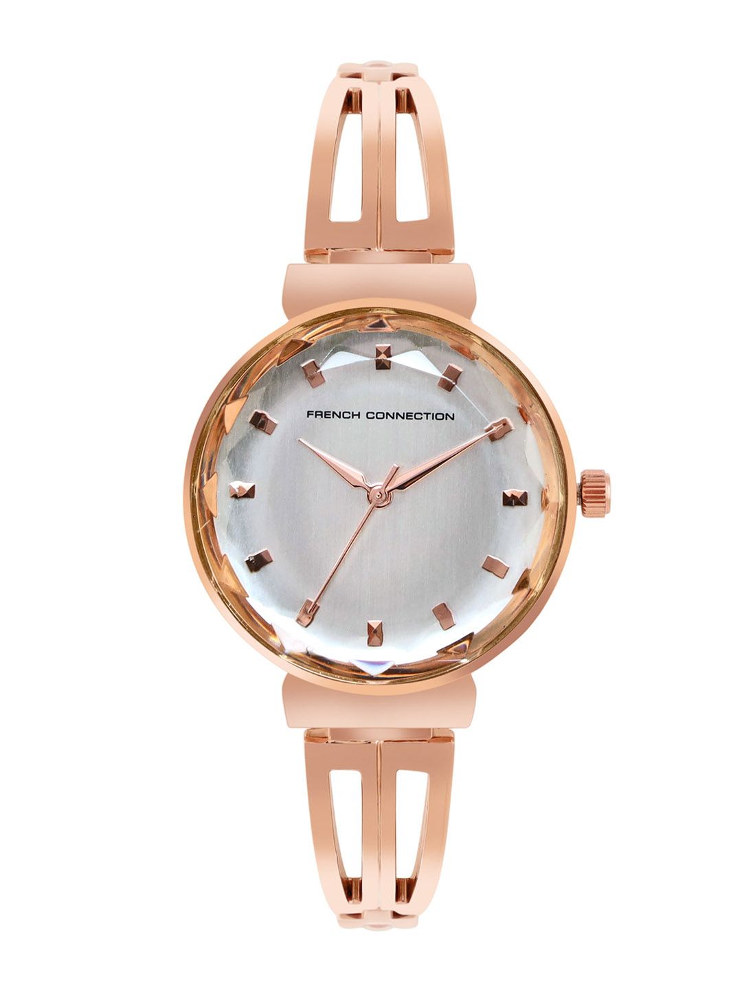French Connection Women Stainless Steel Bracelet Style Straps Analogue Watch FCN053B