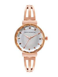 French Connection Women Stainless Steel Bracelet Style Straps Analogue Watch FCN053B