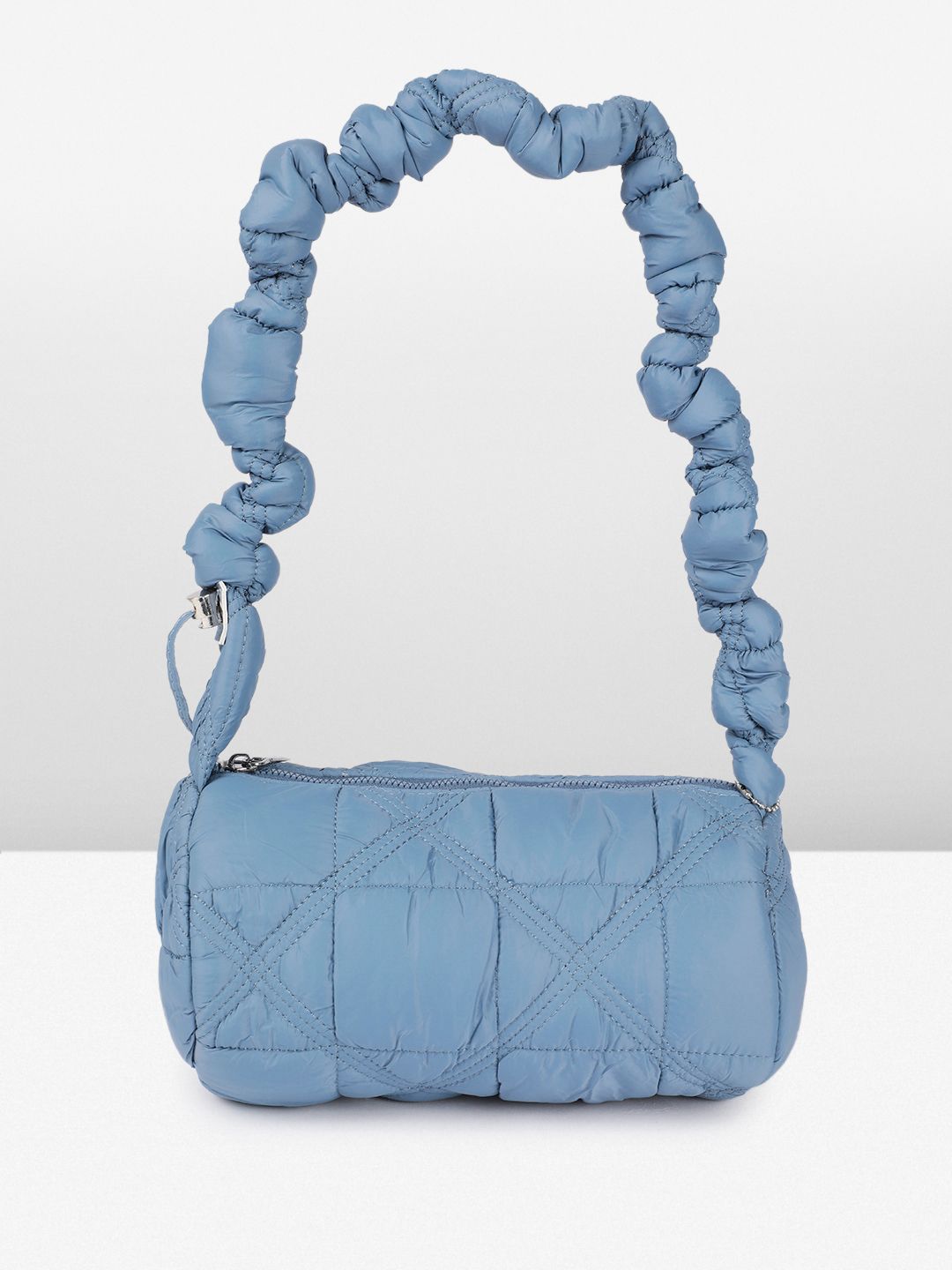 DressBerry Textured Structured Shoulder Bag With Quilted