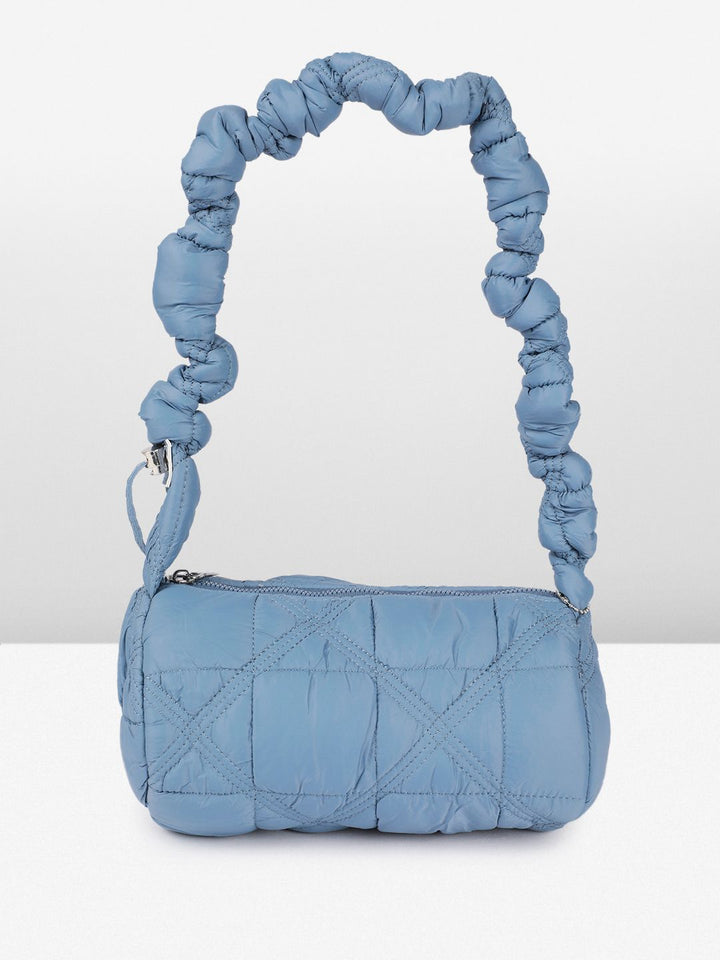 DressBerry Textured Structured Shoulder Bag With Quilted