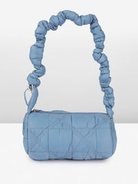 DressBerry Textured Structured Shoulder Bag With Quilted