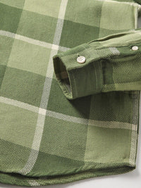 THE BEAR HOUSE Tartan Checked Flannel Casual Pure Cotton Shirt