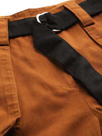 STREET 9 Women Mustard Brown Cargos