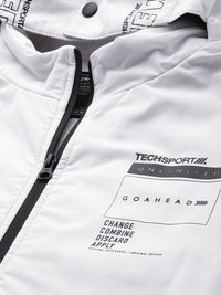 The Indian Garage Co Men Zip-Front Bomber Jacket with Detachable Hood