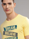 ADRO Men Typography Printed Applique T-shirt