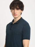 THE BEAR HOUSE Men Solid Slim Fit Polo Neck Tshirt
