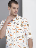 The Indian Garage Co Men Printed Pure Cotton Casual Shirt