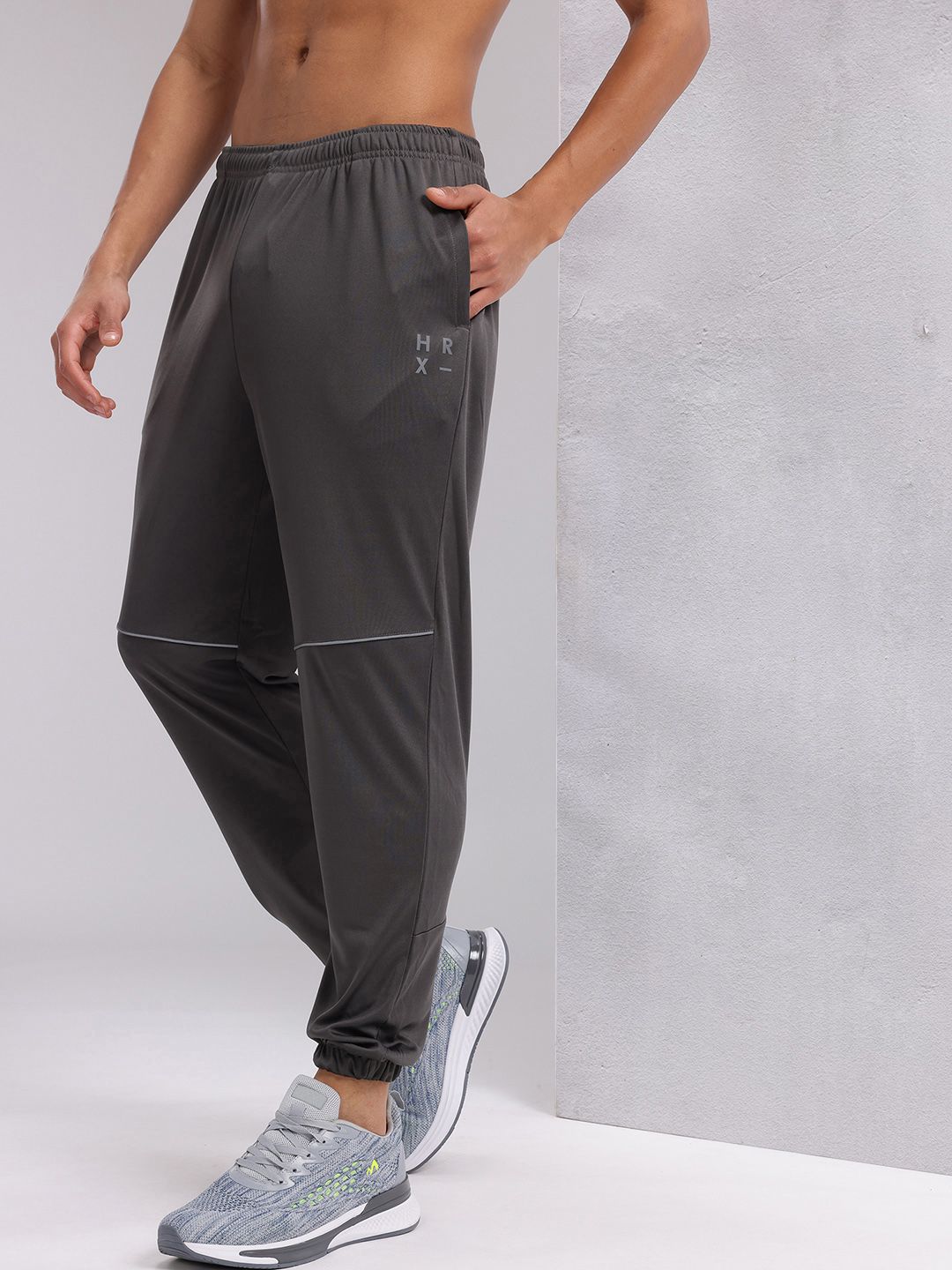HRX by Hrithik Roshan Men Rapid-Dry Training Joggers with Reflective Details