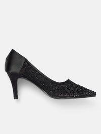 Lino Perros Embellished Party Slim Heel Pumps