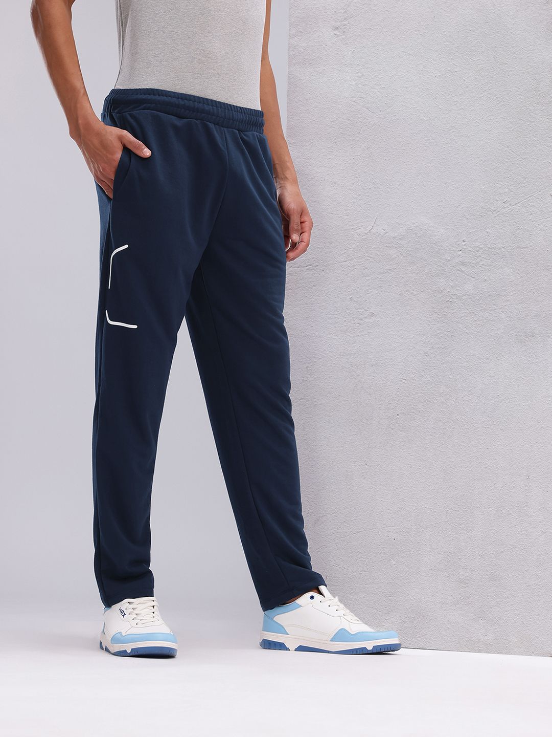 HRX by Hrithik Roshan Men Brand Logo Detail Regular Fit Lifestyle Track Pants