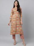 KALINI Women Printed Regular Kurta with Trousers