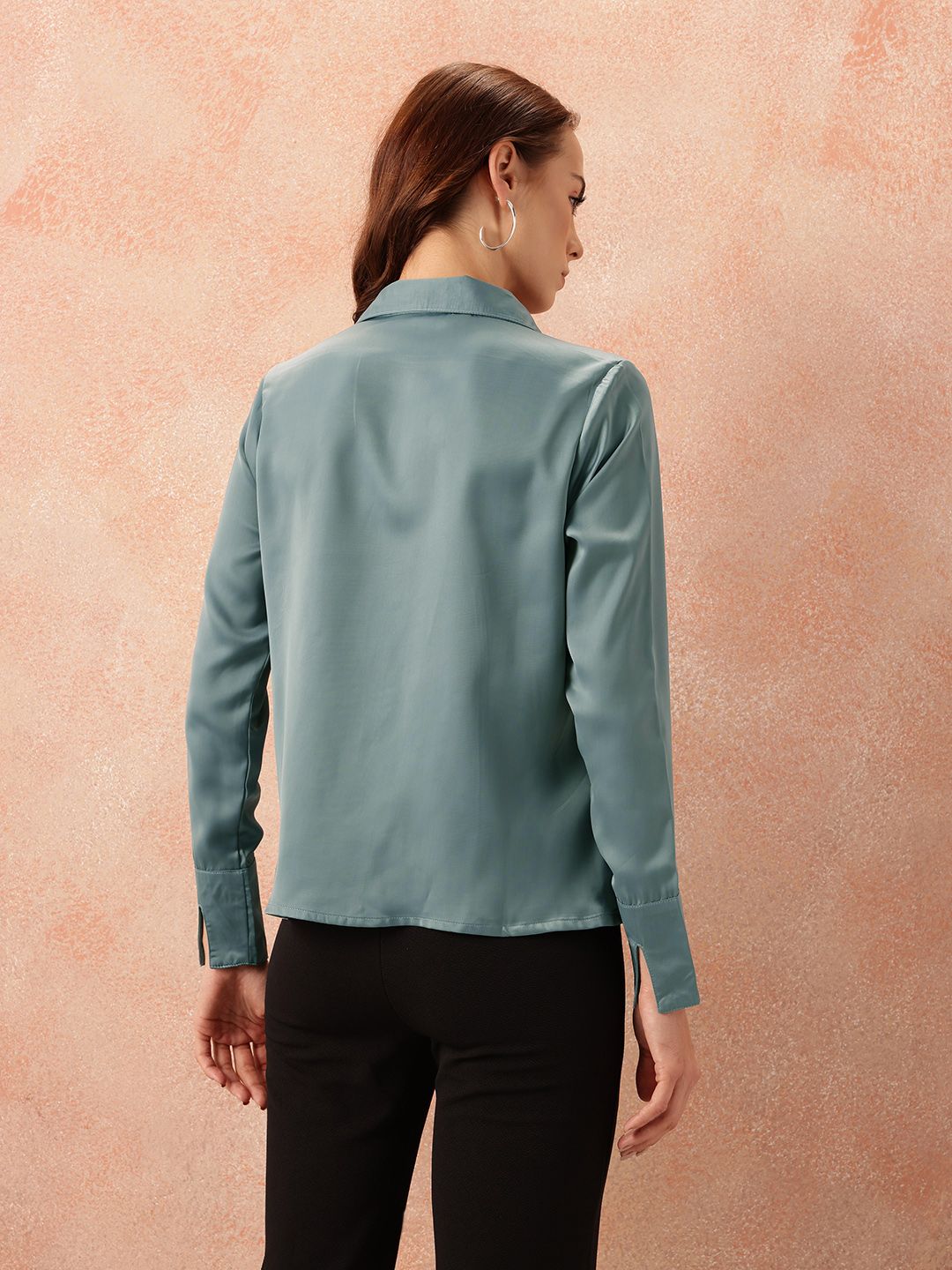 all about you Satin Finish Casual Shirt