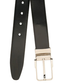Teakwood Leathers Men Textured Leather Reversible Formal Belt