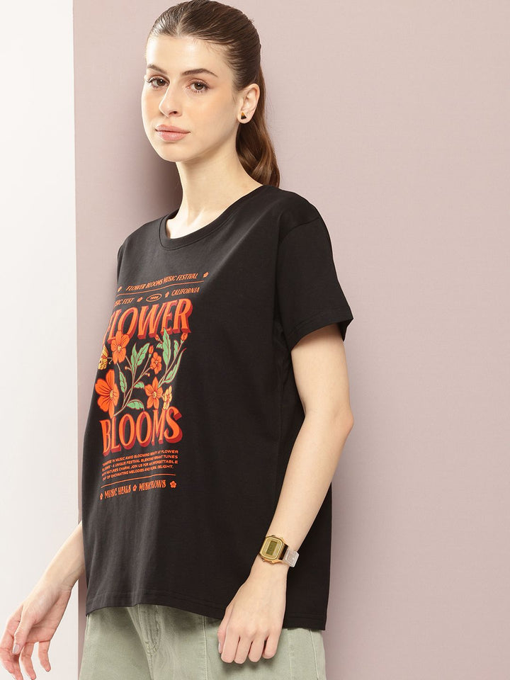 DILLINGER Typography Printed Pure Cotton Boxy T-shirt