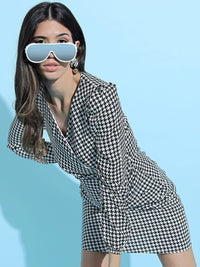 CHIC BY TOKYO TALKIES Women Stylish Black Geometric Dress