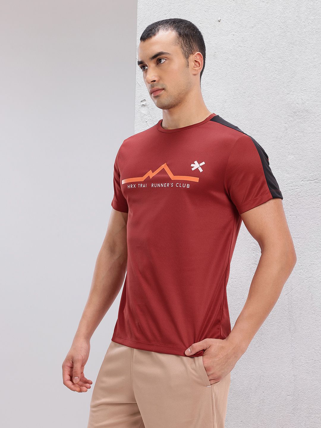 HRX by Hrithik Roshan Typography Printed Rapid-Dry Running T-shirt