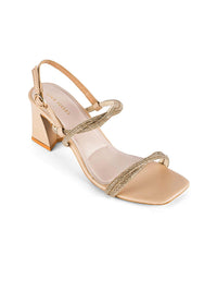 Lino Perros Women Embellished Open Toe Block Sandals
