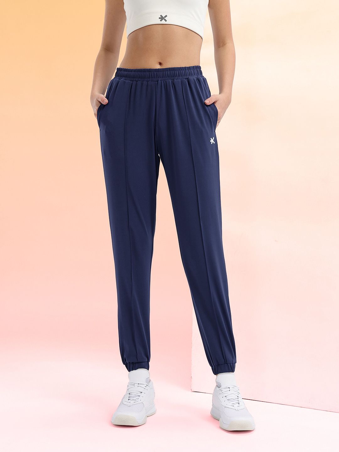 HRX by Hrithik Roshan Women Typography Detail Rapid-Dry Running Joggers