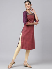 AURELIA Festive Geometric Print Kurta