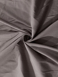 KLOTTHE Grey Solid 300 TC Cotton Blend Double King Bedsheet with 2 Pillow Covers