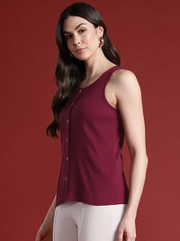 all about you Cotton Ribbed Sleeveless Fitted Top