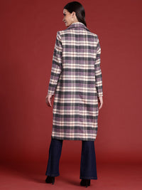 all about you Checked Tweed Overcoat