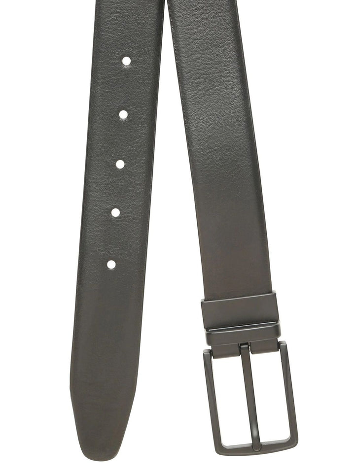 Teakwood Leathers Men Textured Leather Reversible Belt