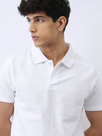 Urbano Fashion Men Solid Regular Fit Half Sleeve Cotton Polo T-Shirt