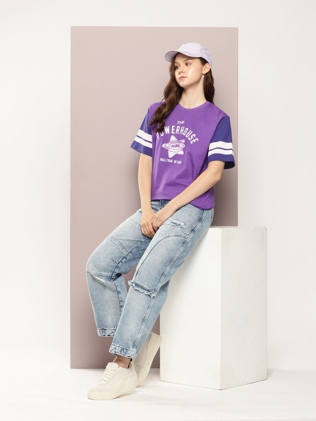 DILLINGER Printed Oversized Pure Cotton T-shirt