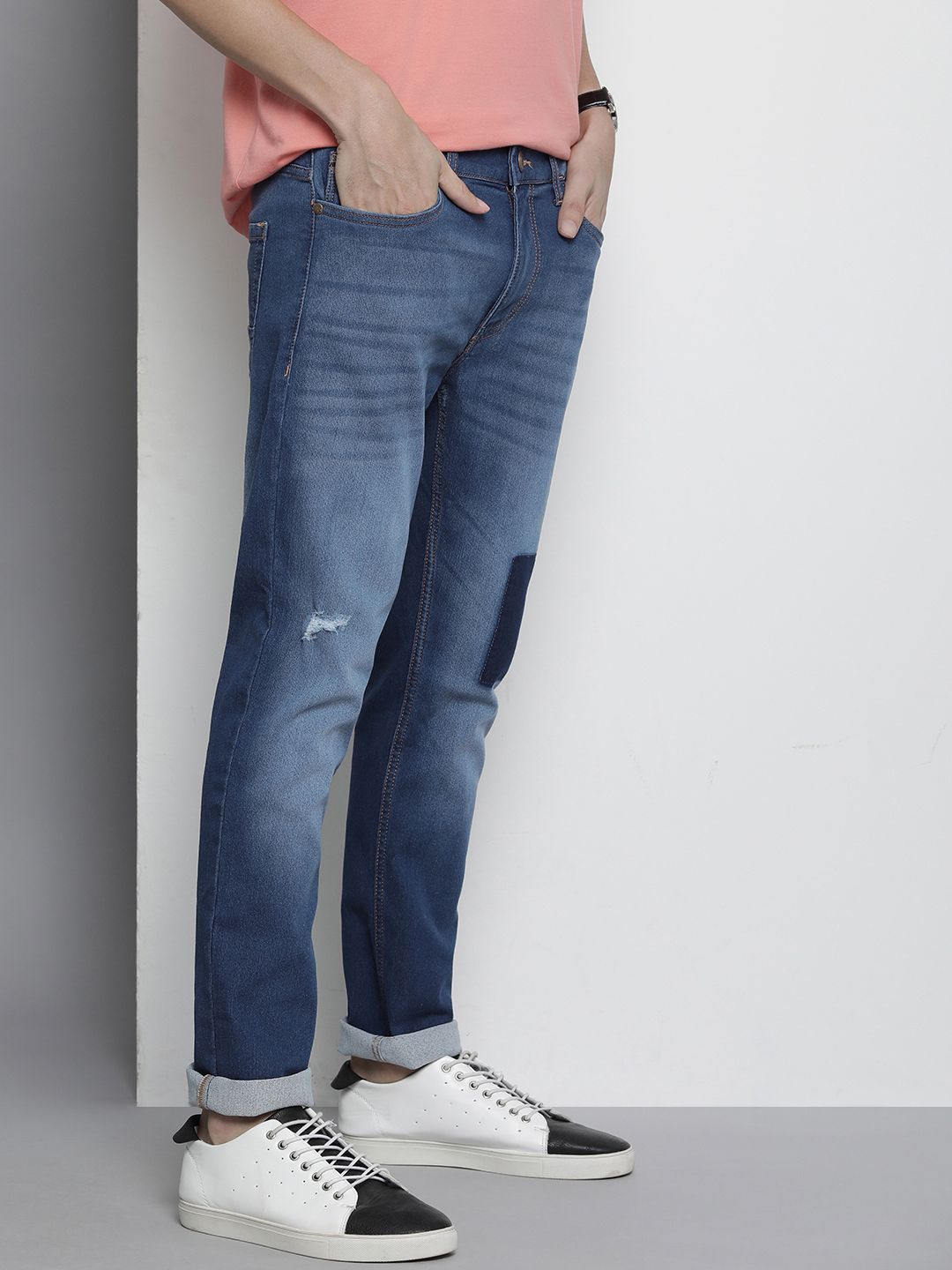 The Indian Garage Co Men Slim Fit Stretchable Jeans