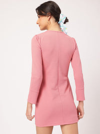 DressBerry Chic City Minimals Textured Cut-Out Dress